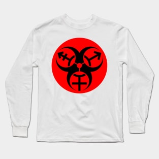 Trans Biohazard - Red Circle Long Sleeve T-Shirt